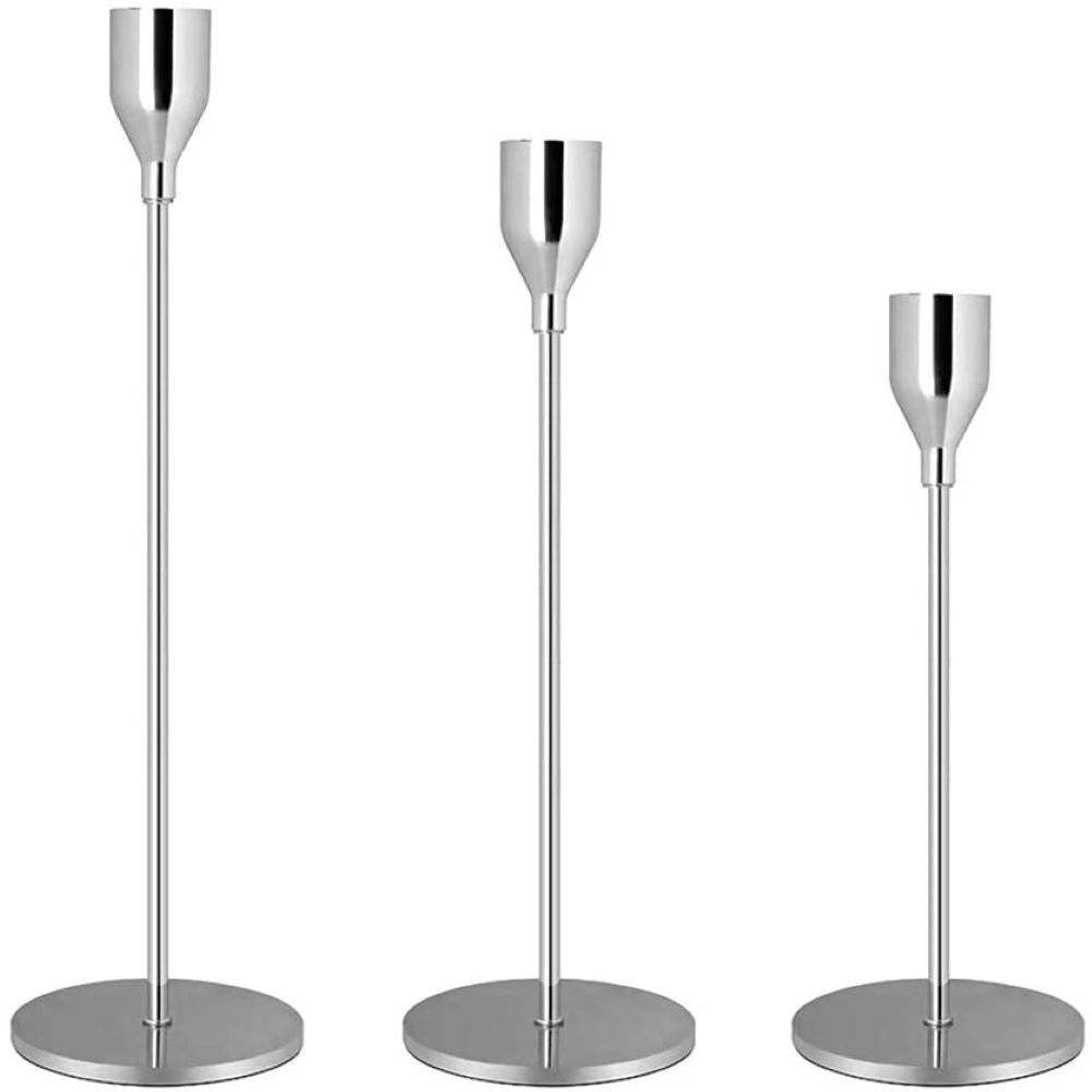 GoMaihe Kerzenständer 3 Set in Unterschiedlicher Größe